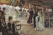 James Tissot Too Early (nn01) oil on canvas